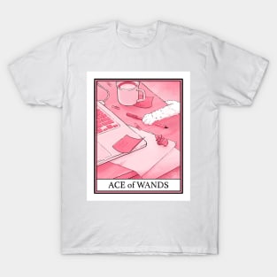 Ace of Wands Cat Tarot T-Shirt